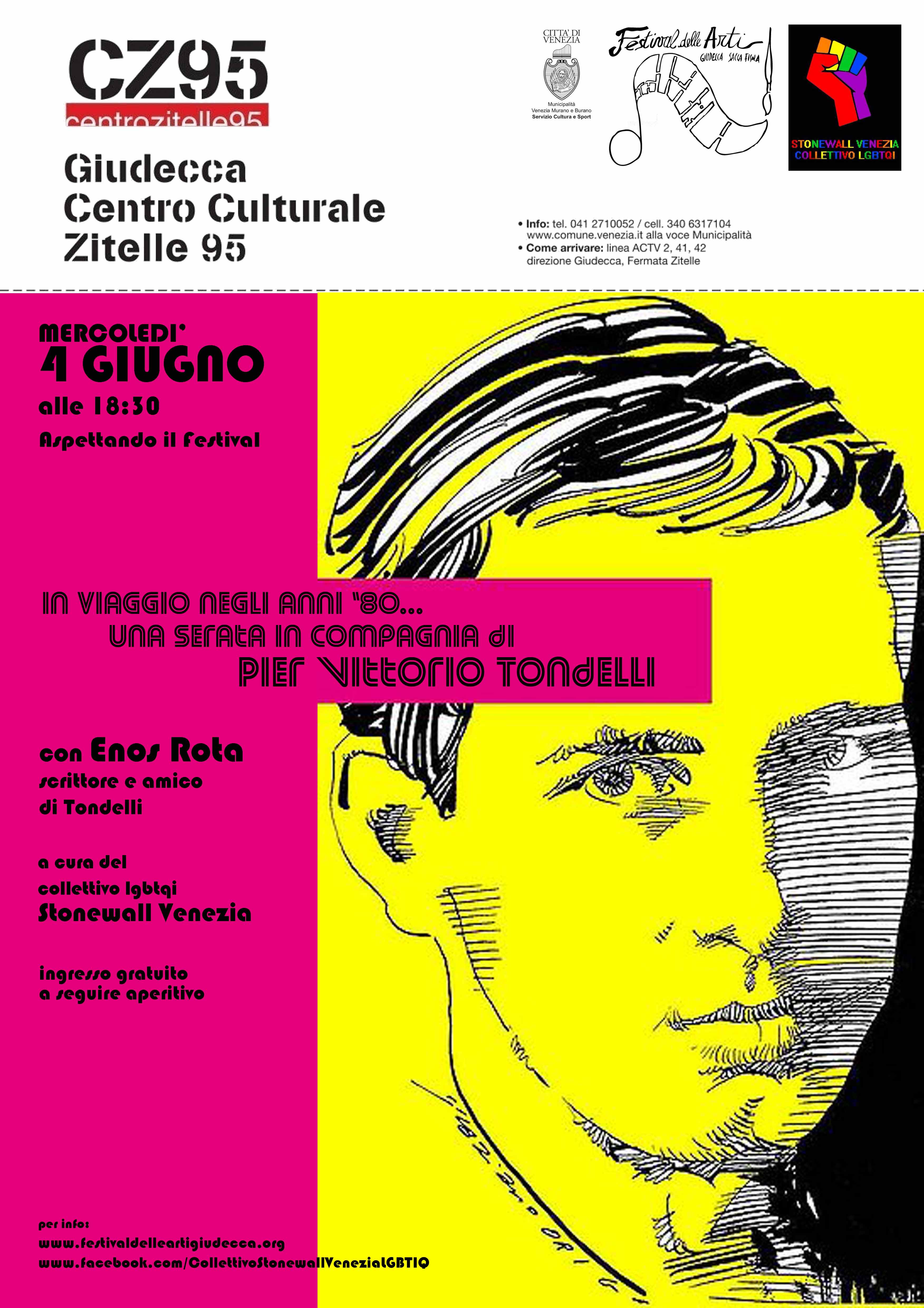 Una serata su Pier Vittorio Tondelli